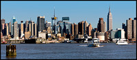 Manhattan and a NY Waterway Ferry