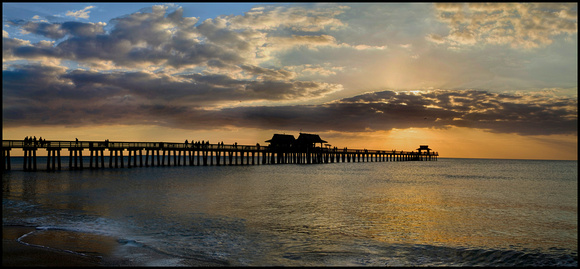 Naples Florida Pier at Sunset