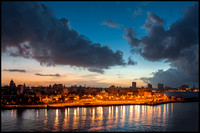Havana from the fort at dusk.